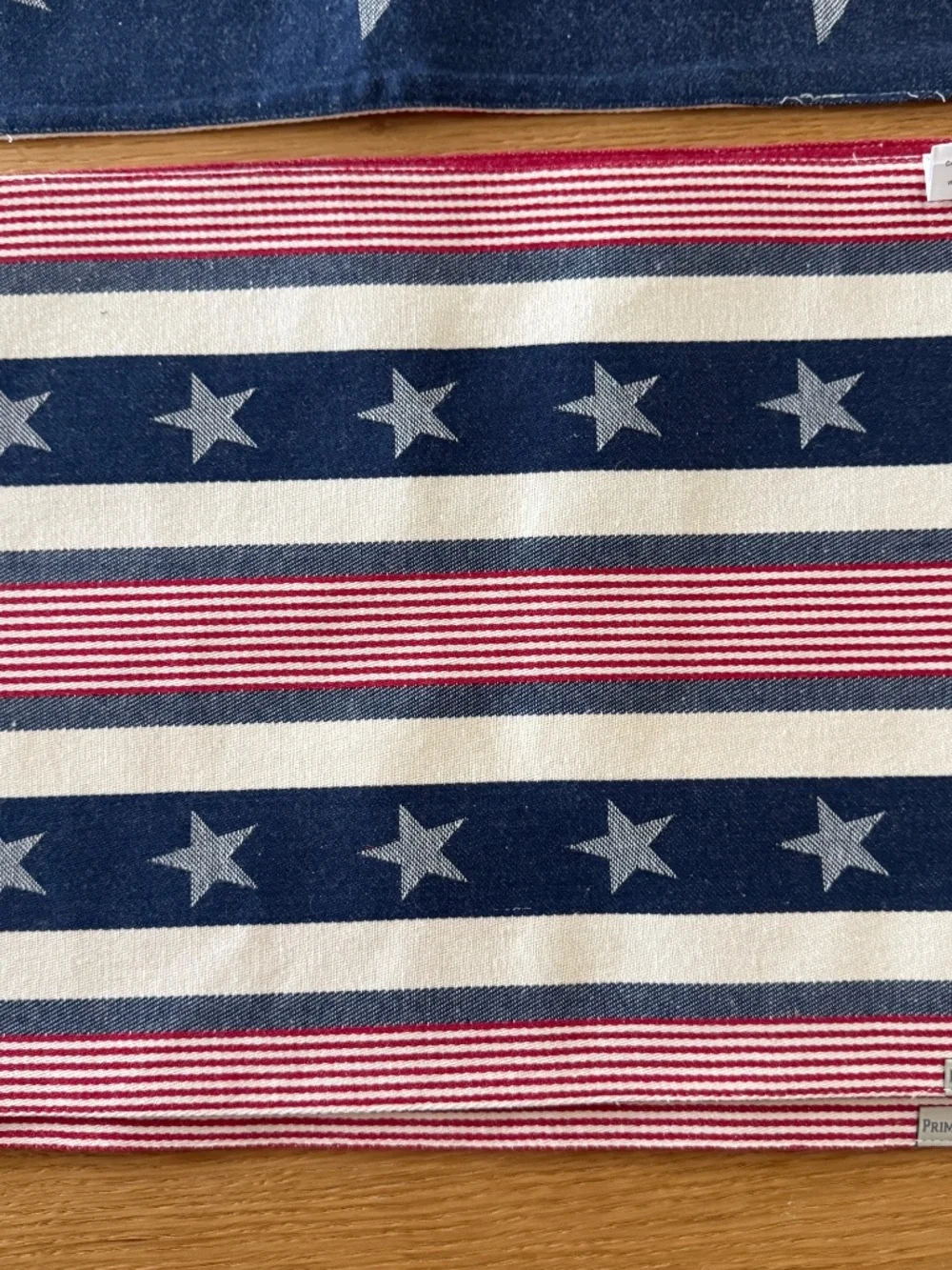 Set of 4 Star Stripes Placemat Primitive by Kathy